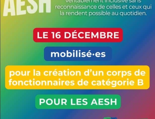 Une semaine de mobilisation pour la création d’un corps d’AESH