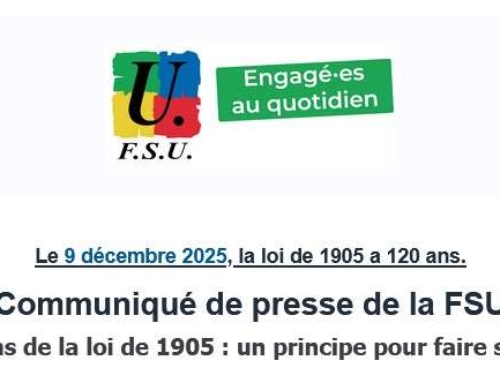 Communiqué – 120 ans de la loi de 1905 : un principe pour faire société