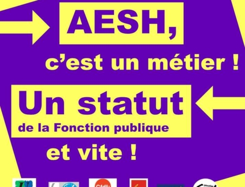 Déclaration intersyndicale concernant les AESH lue au CSAMEN du 16 décembre 2025