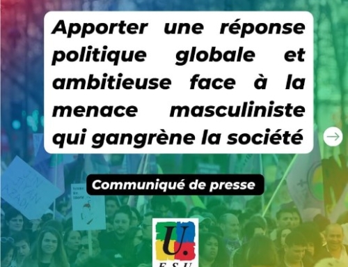 Apporter une réponse politique globale et ambitieuse face à la menace masculiniste qui gangrène la société