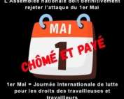1er mai doit rester chômé et payé
