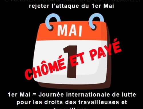 Courrier intersyndical aux député.es au sujet de la proposition de loi sur le 1er mai