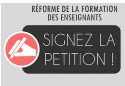 signez la pétition réforme de la formation des enseignant.es