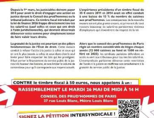 POUR la gratuité de la justice : NON au timbre fiscal à 50 €