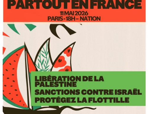 Soutien à la global Sumud Flotilla / Appel à rassemblement partout en France