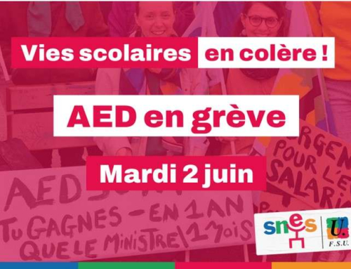 Mardi 2 juin : urgence pour les salaires et les conditions de travail des AED