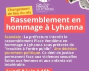 lyhanna hommage changement de lieu