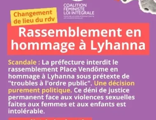 Rassemblement en hommage à Lyhanna Changement de lieu