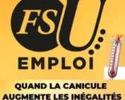 canicule fsu emploi